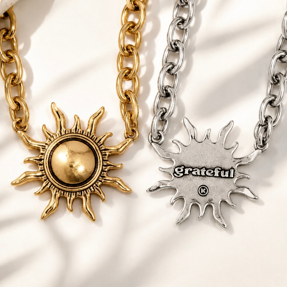 Grateful Sun Choker Necklace
