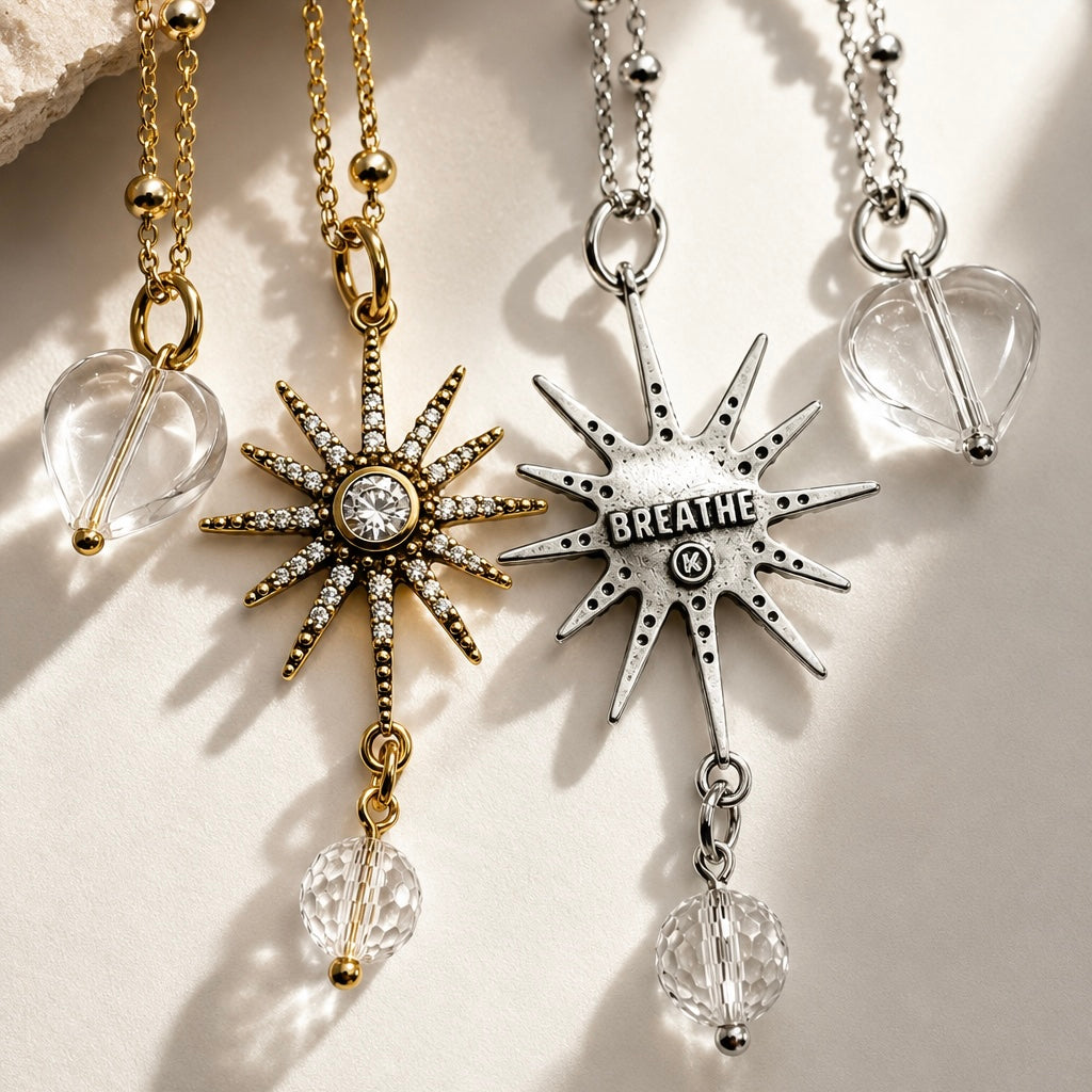 Breathe Starburst Dainty Necklace
