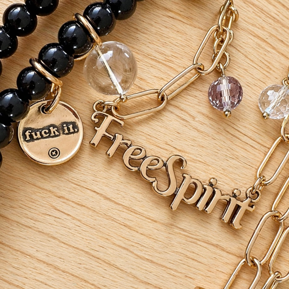 F*ck it Free Spirit Wood Boho Wrap Duo Bundle