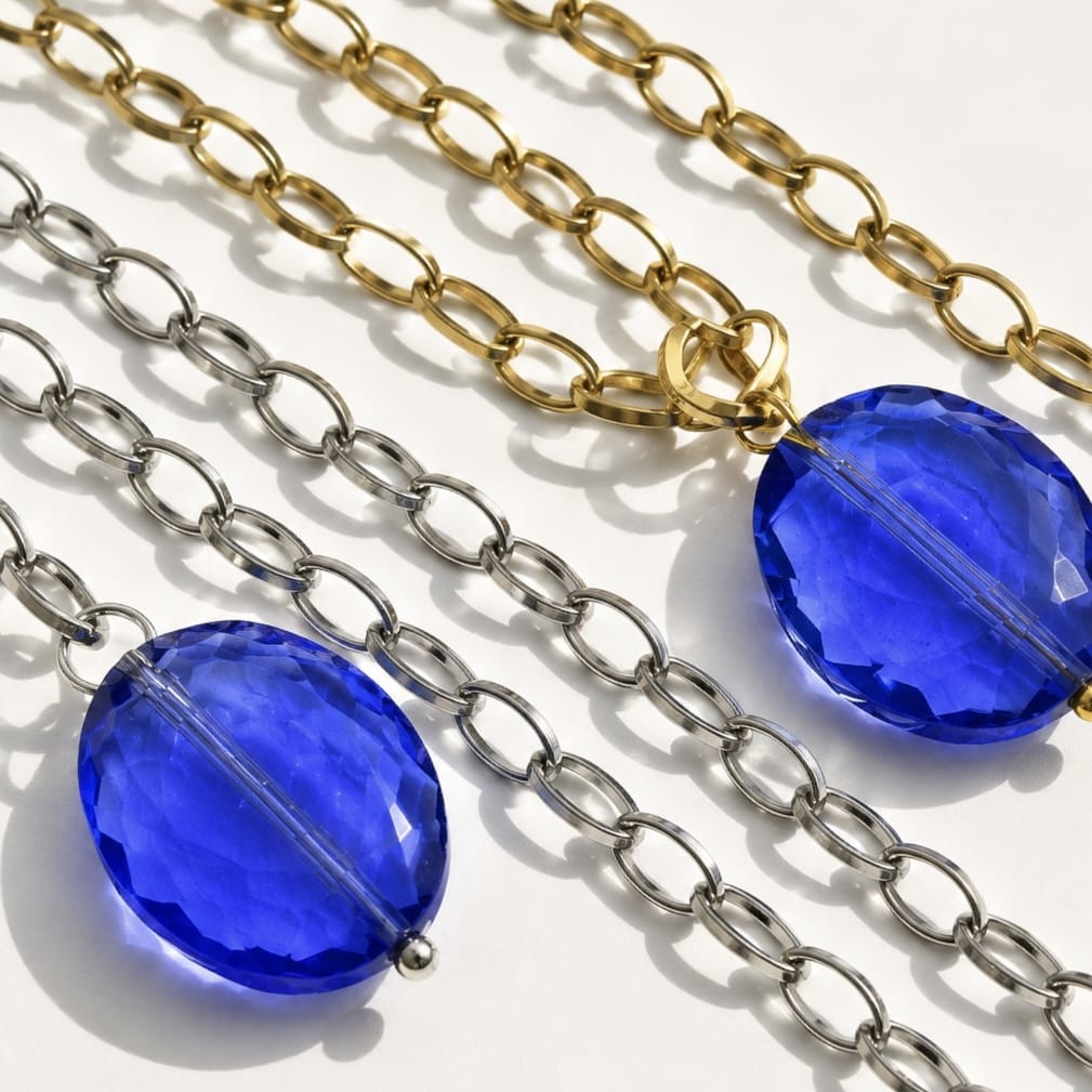 Crystal Layering Chain Necklace