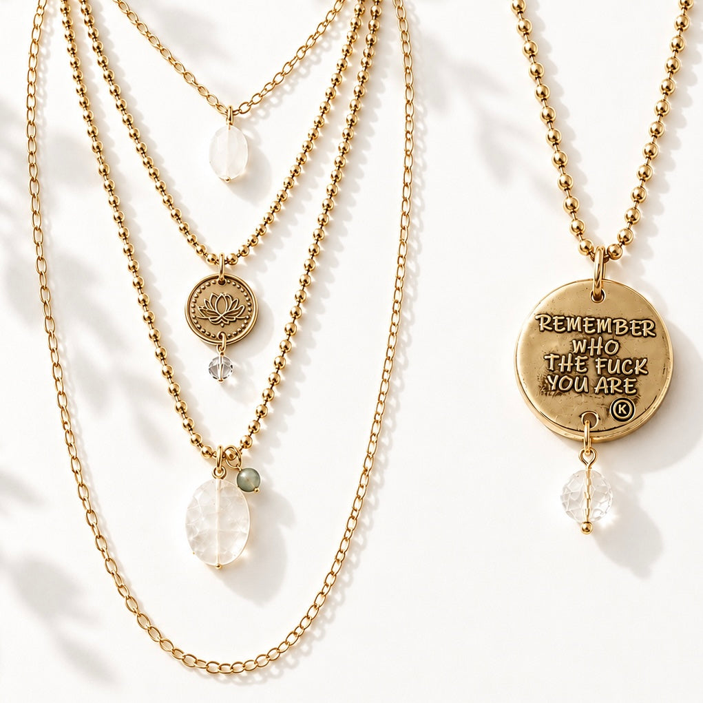 Remember Who The F*ck You Are Necklace Layering Set