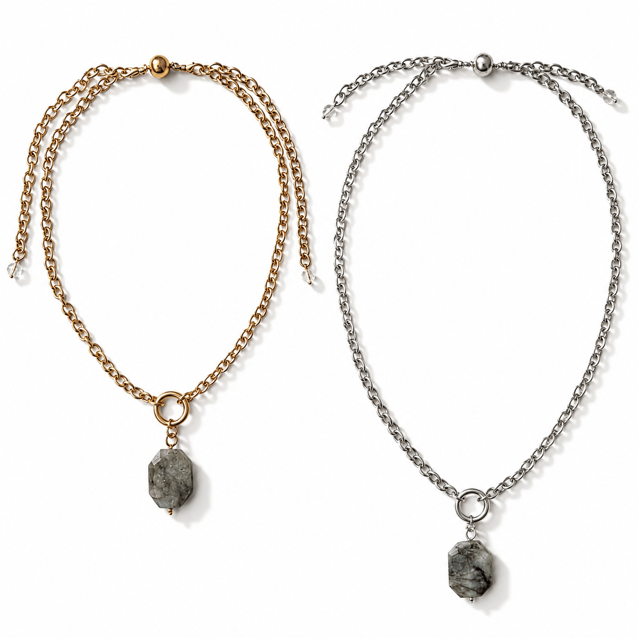 Gemstone Adjustable Necklace