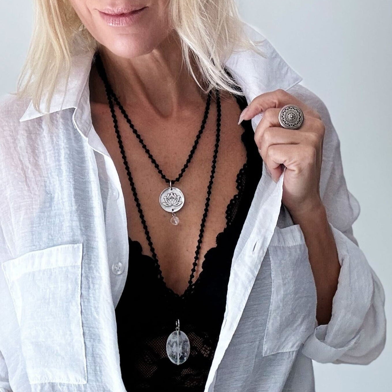 Just Breathe Lotus Original Necklace