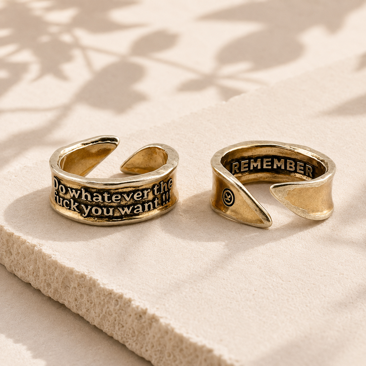 Do Whatever The F*ck You Want Remember Adjustable Ring