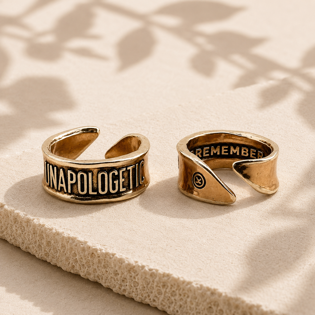 Unapologetic Remember Adjustable Ring