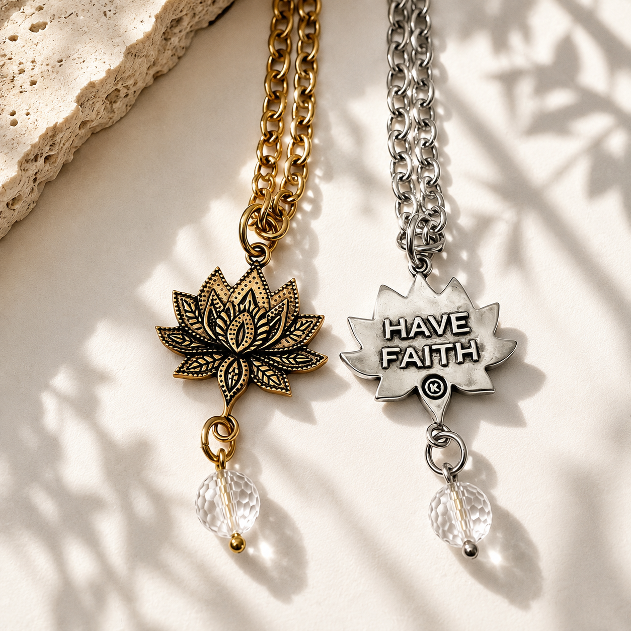 Have Faith Lotus Essential Necklace