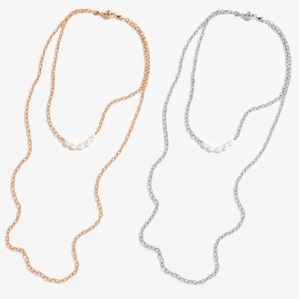 Pearl Layering Chain Necklace