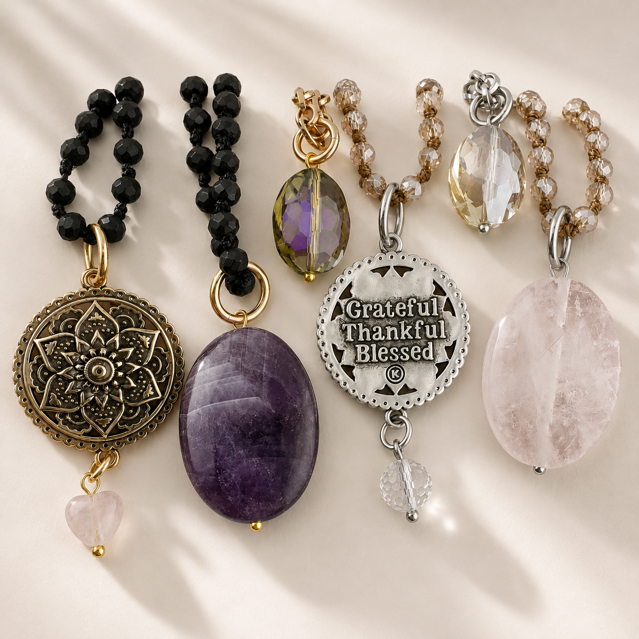 Grateful Thankful Blessed Mandala Layering Set