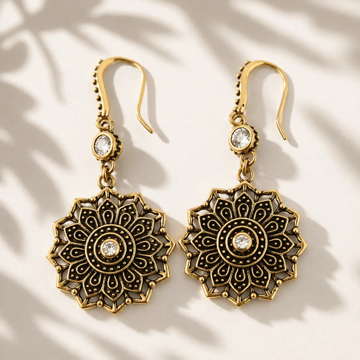 Remember Who You Are Flower Mandala Drop Earrings