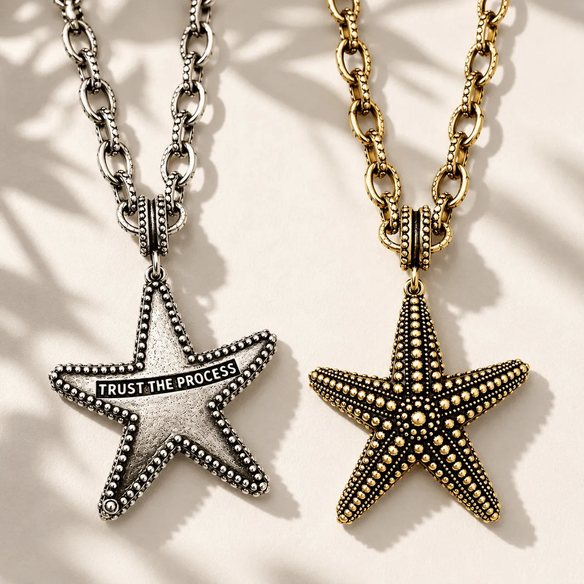 Trust the Process Starfish Adjustable Necklace