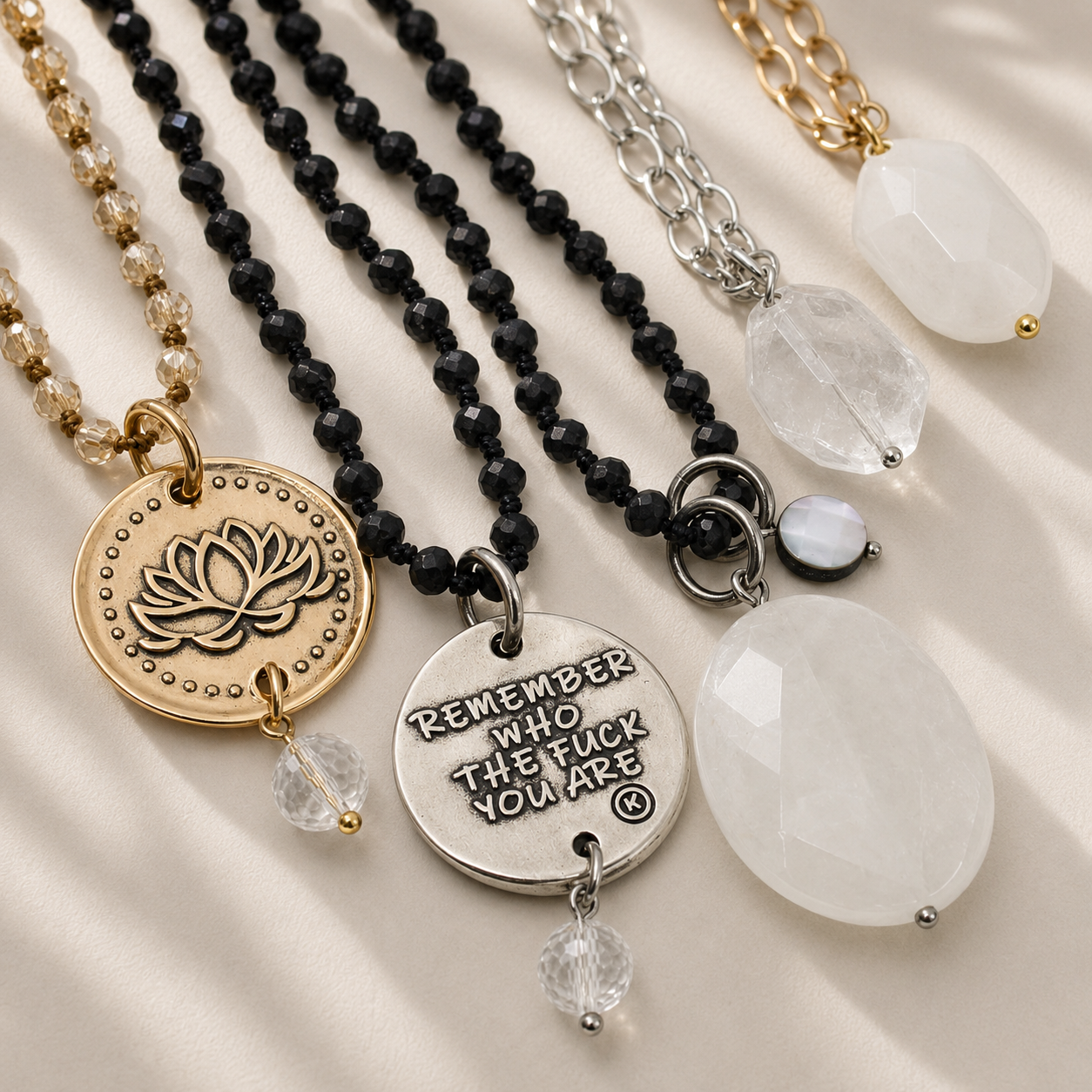 Remember Who The F*ck You Are Necklace Layering Set