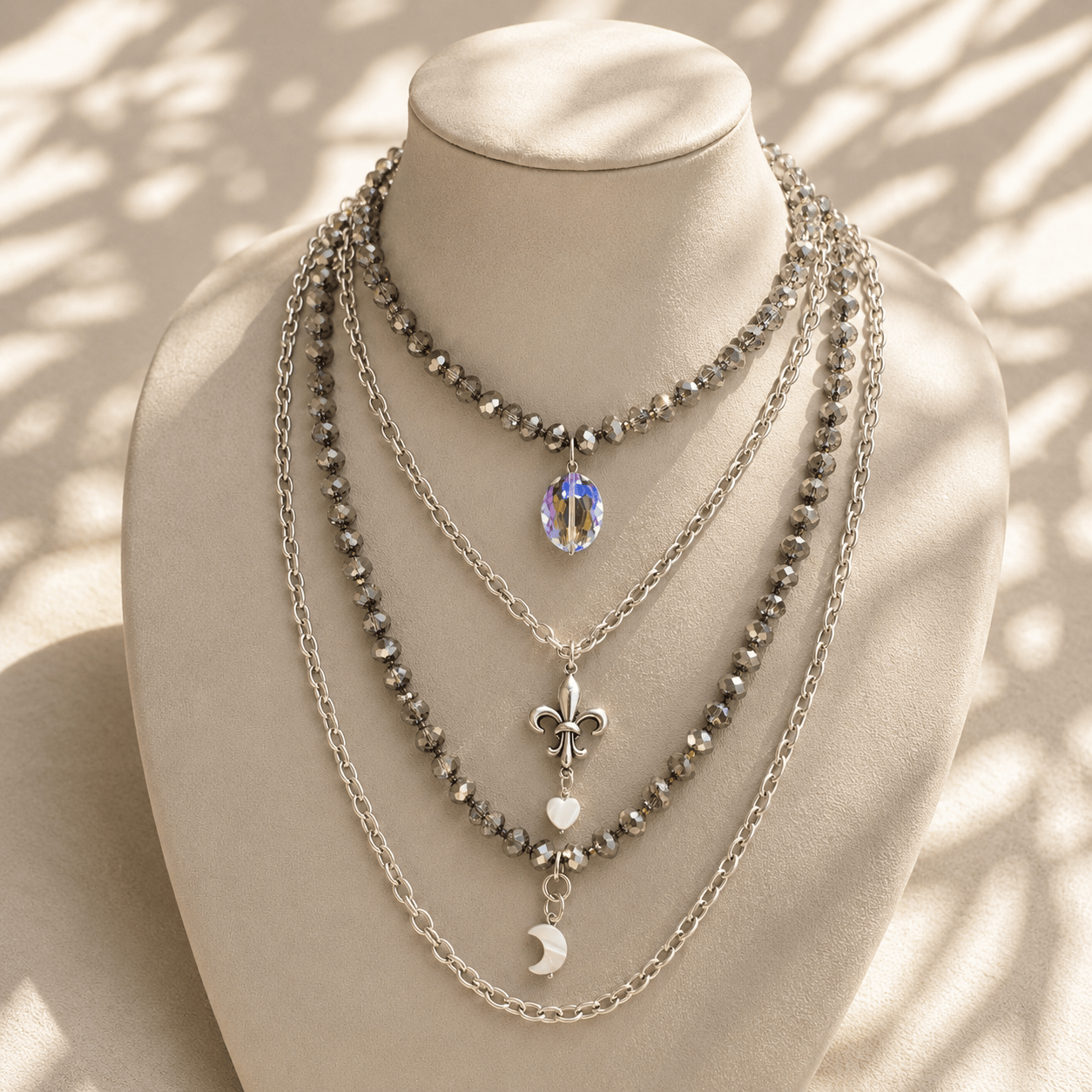 Love Fleur de Lis Fusion Necklace Duo Bundle