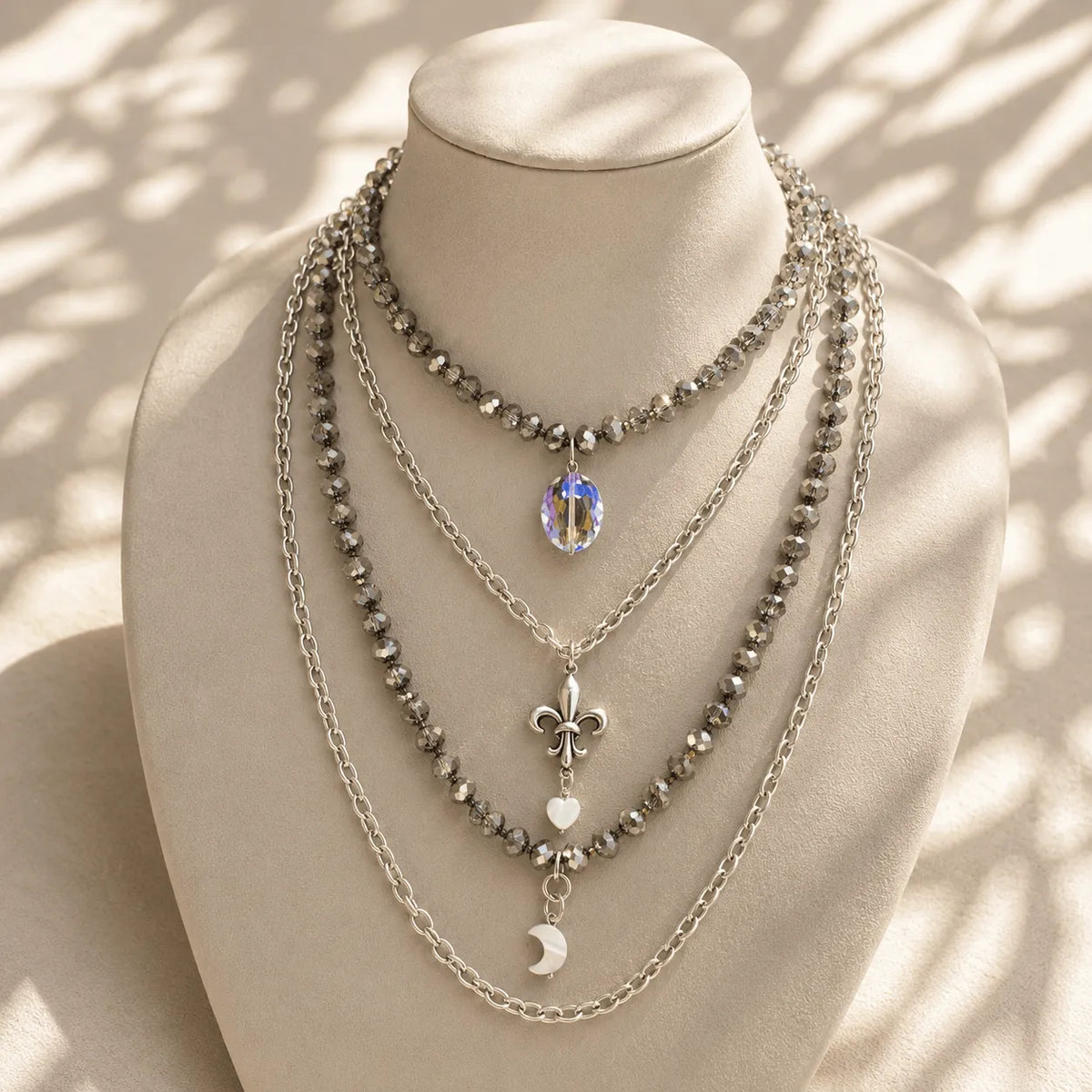 Love Fleur de Lis Fusion Necklace Duo Bundle
