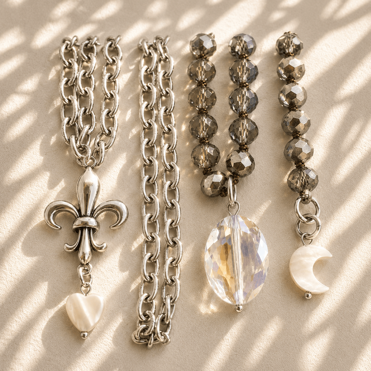 Love Fleur de Lis Fusion Necklace Duo Bundle
