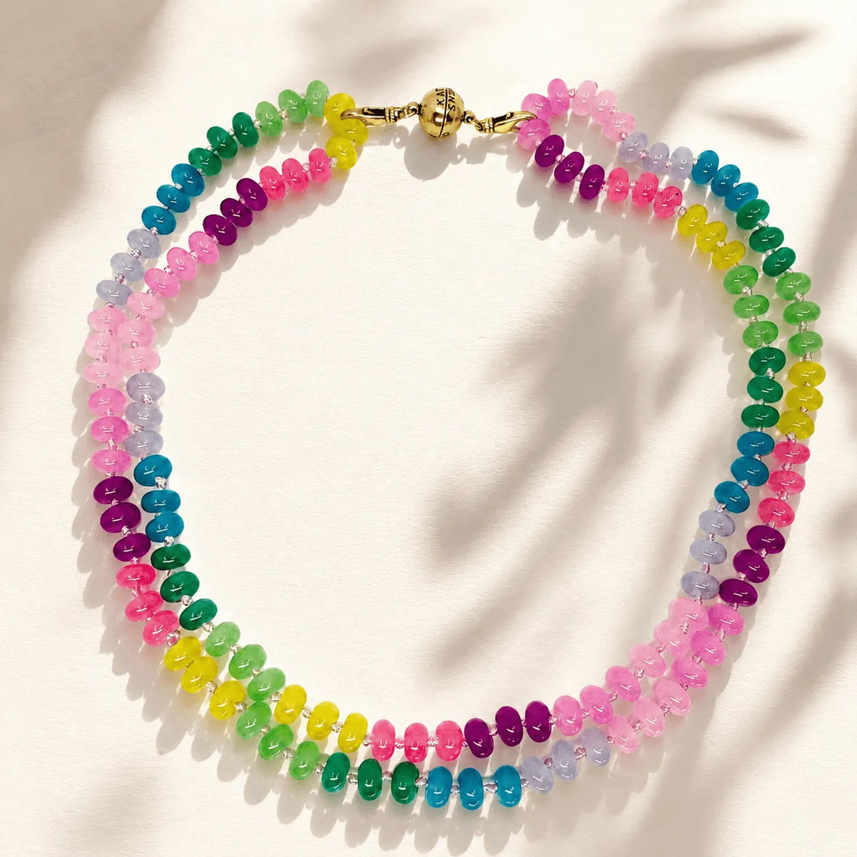 Live Colorfully Beaded Multicolored Layering Necklace