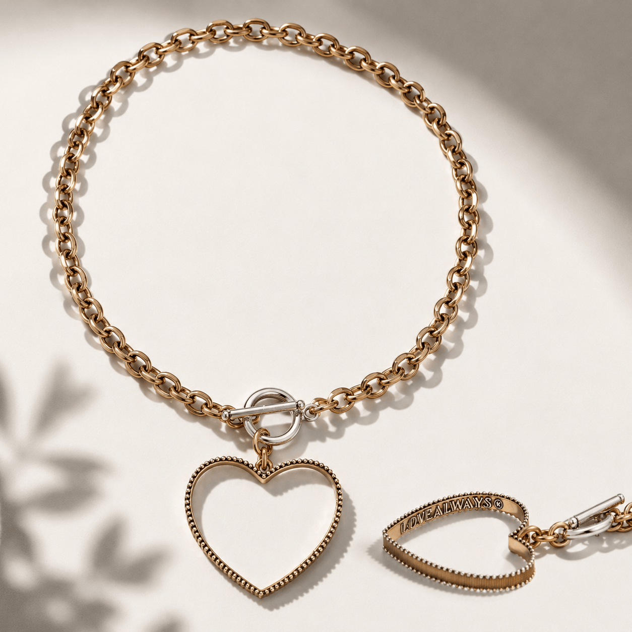 Love Always Open Heart Choker Necklace