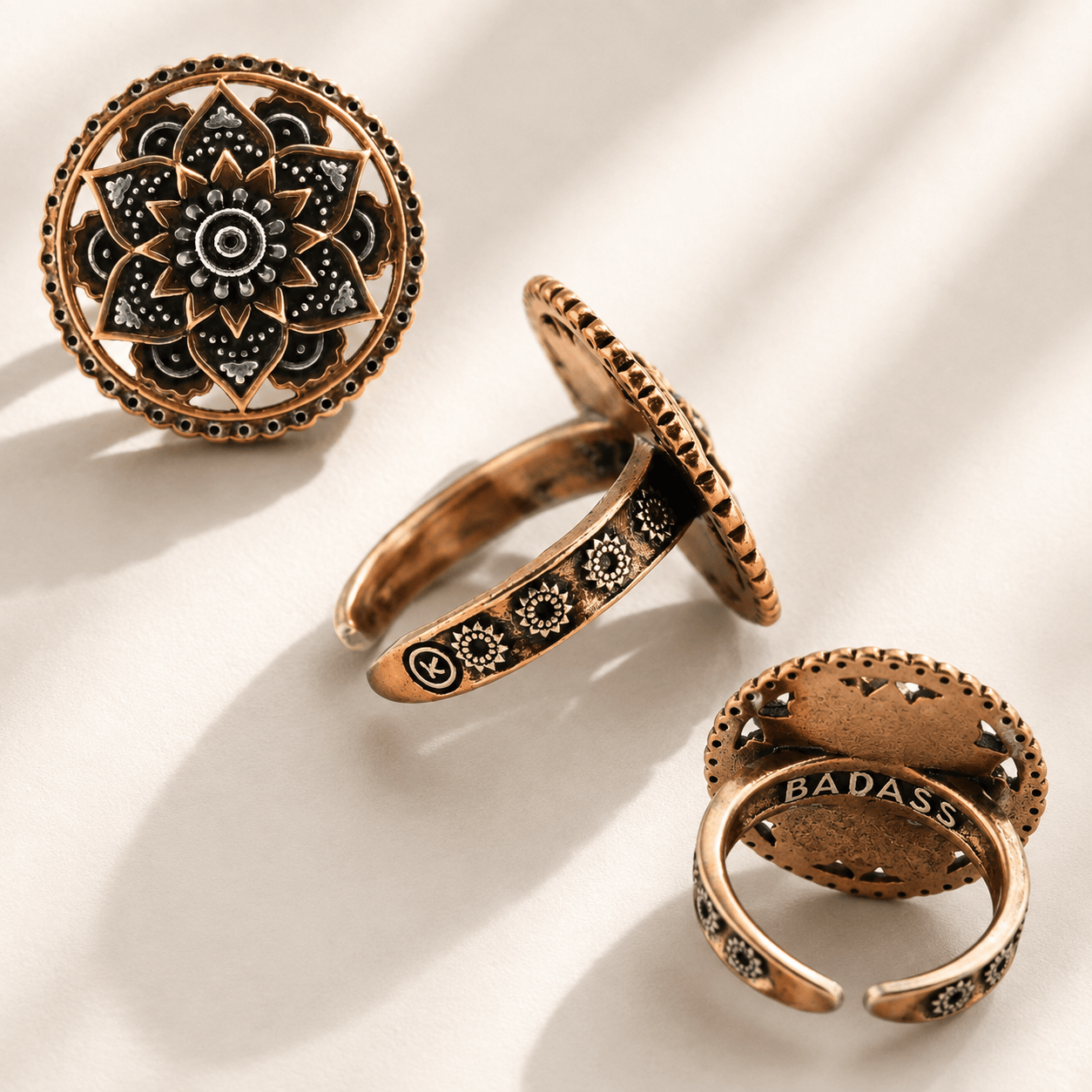 Badass Lotus Inspire Adjustable Ring