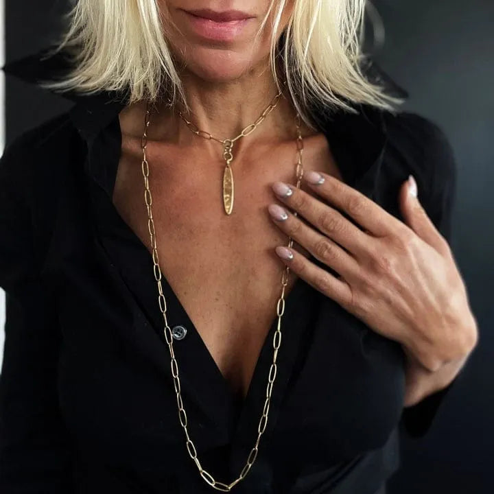 Unfuckwithable Vertical Bar Klink Necklace