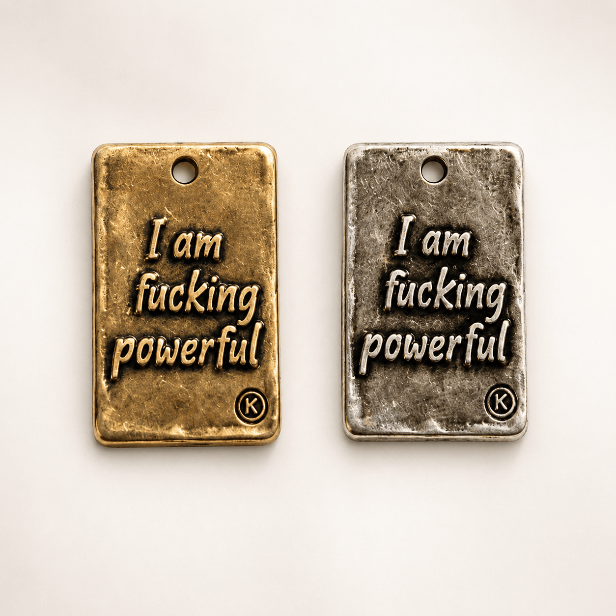 I Am F*cking Powerful Heart Lariat Necklace