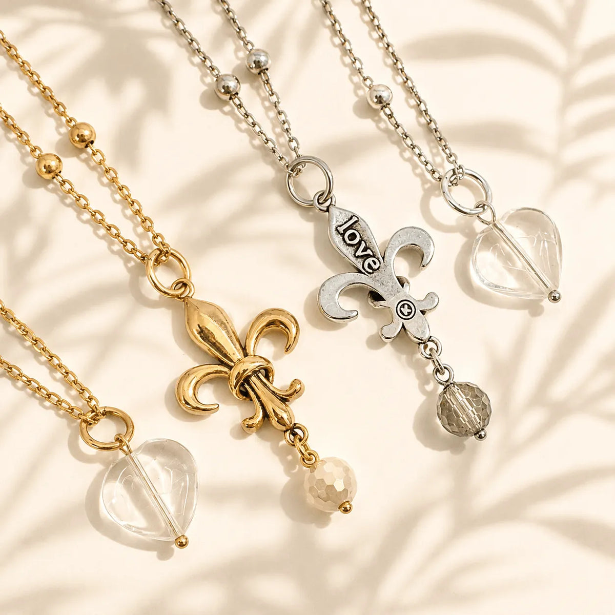 Love Fleur-de-Lis Dainty Necklace