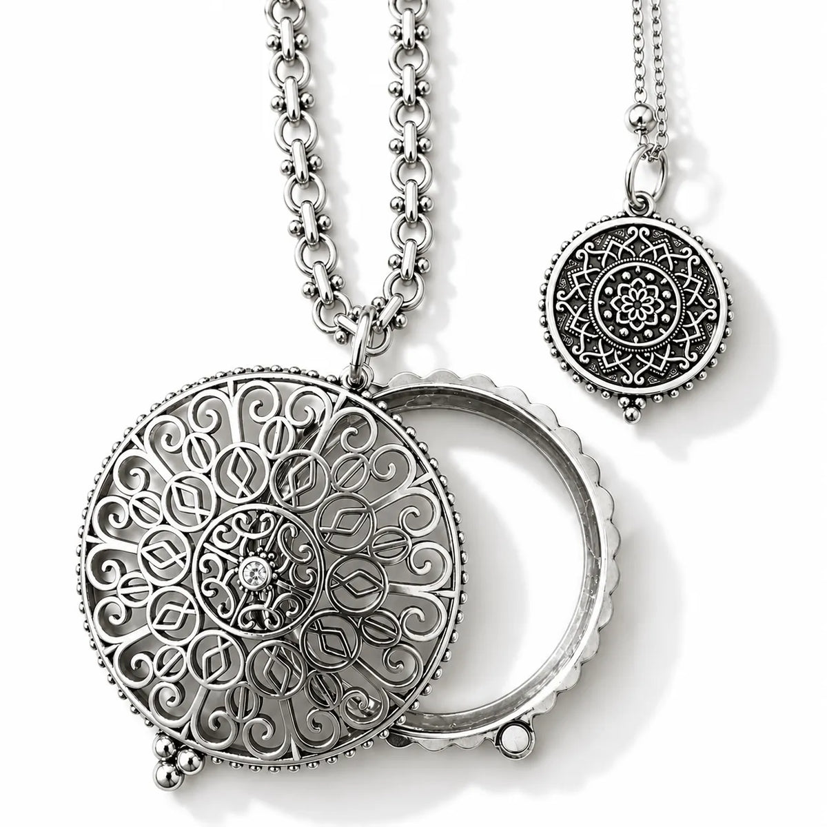Clarity is Power Magnifying Glass Necklace Set