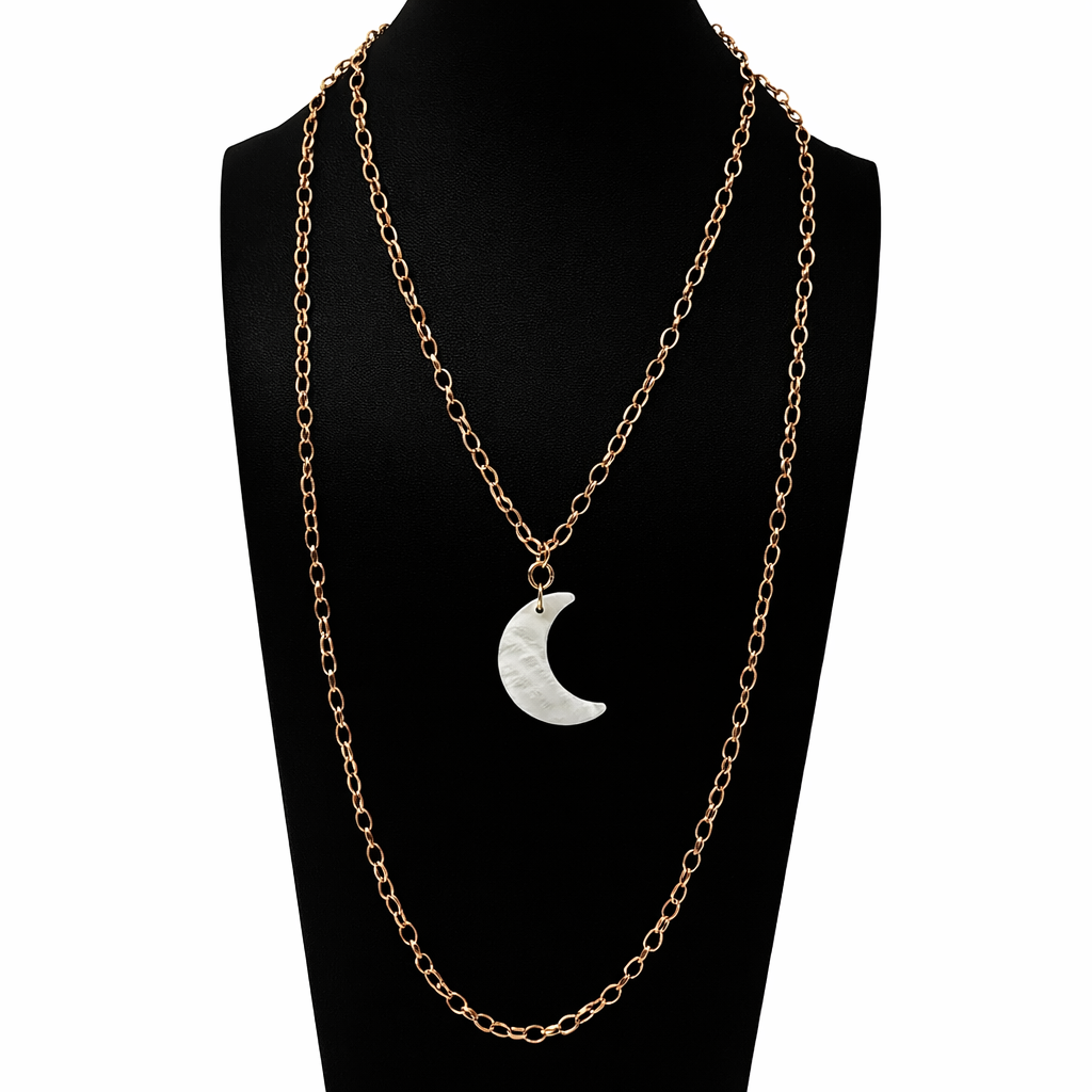 Moon Layering Chain Necklace