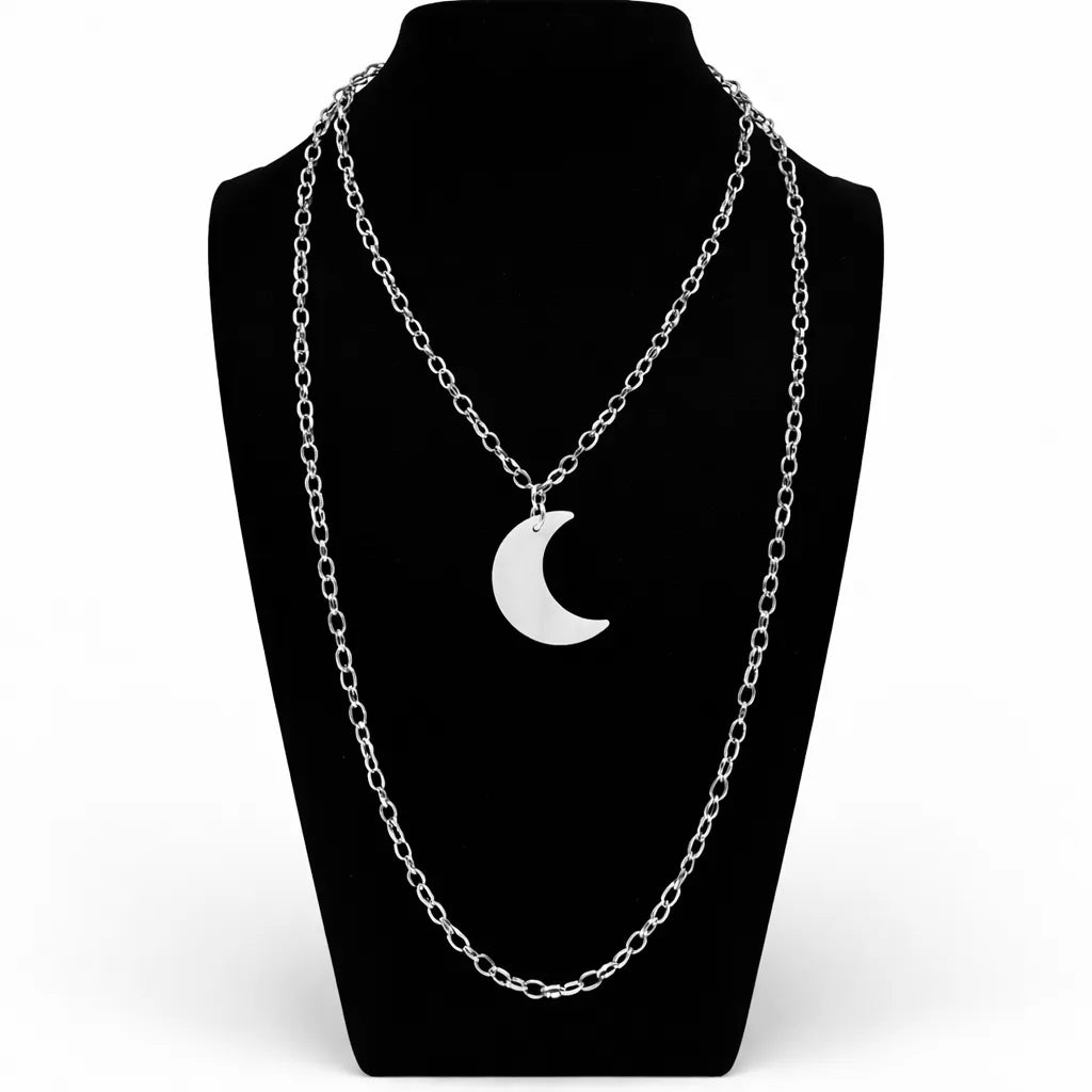 Moon Layering Chain Necklace