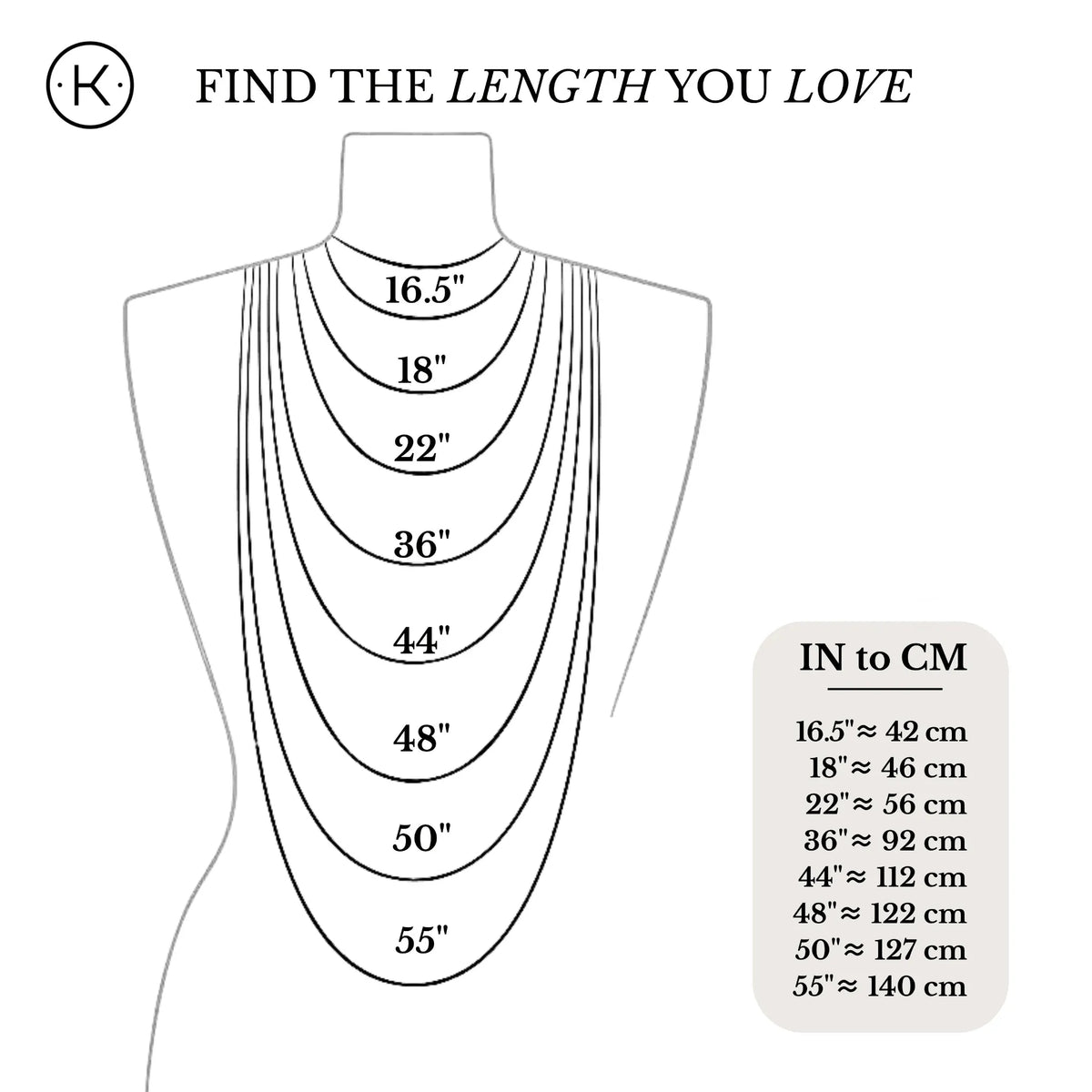 Necklace Size Guide