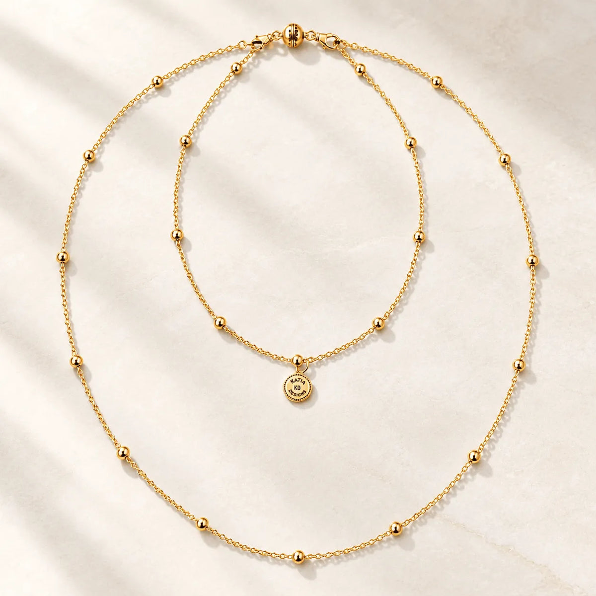 Peace & Love Dainty Necklace