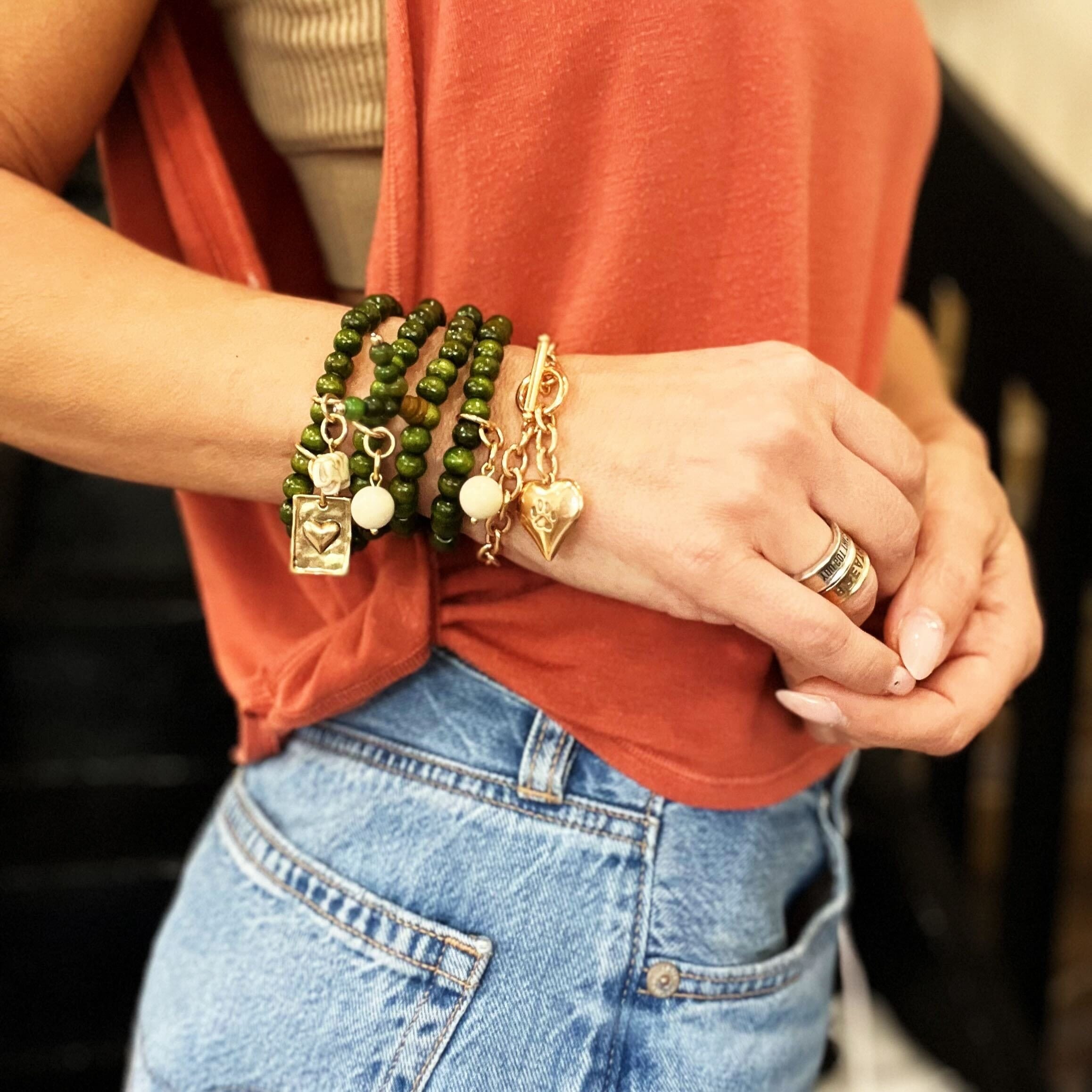 Paw Heart Chain Bracelet