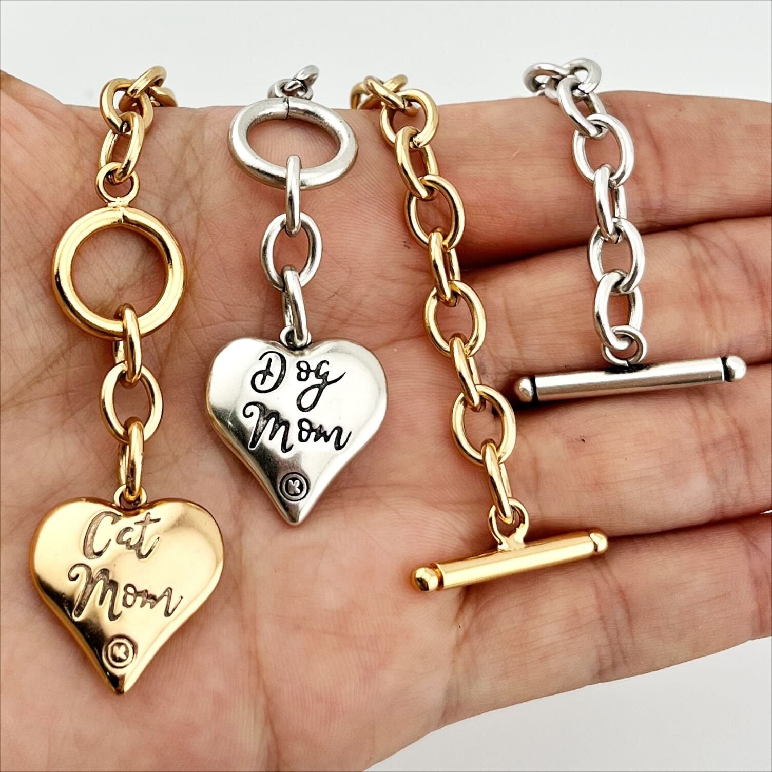 Paw Heart Chain Bracelet