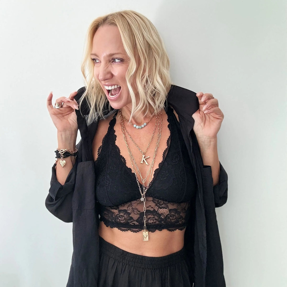 You Are Doing F*cking Great Heart Lariat Necklace
