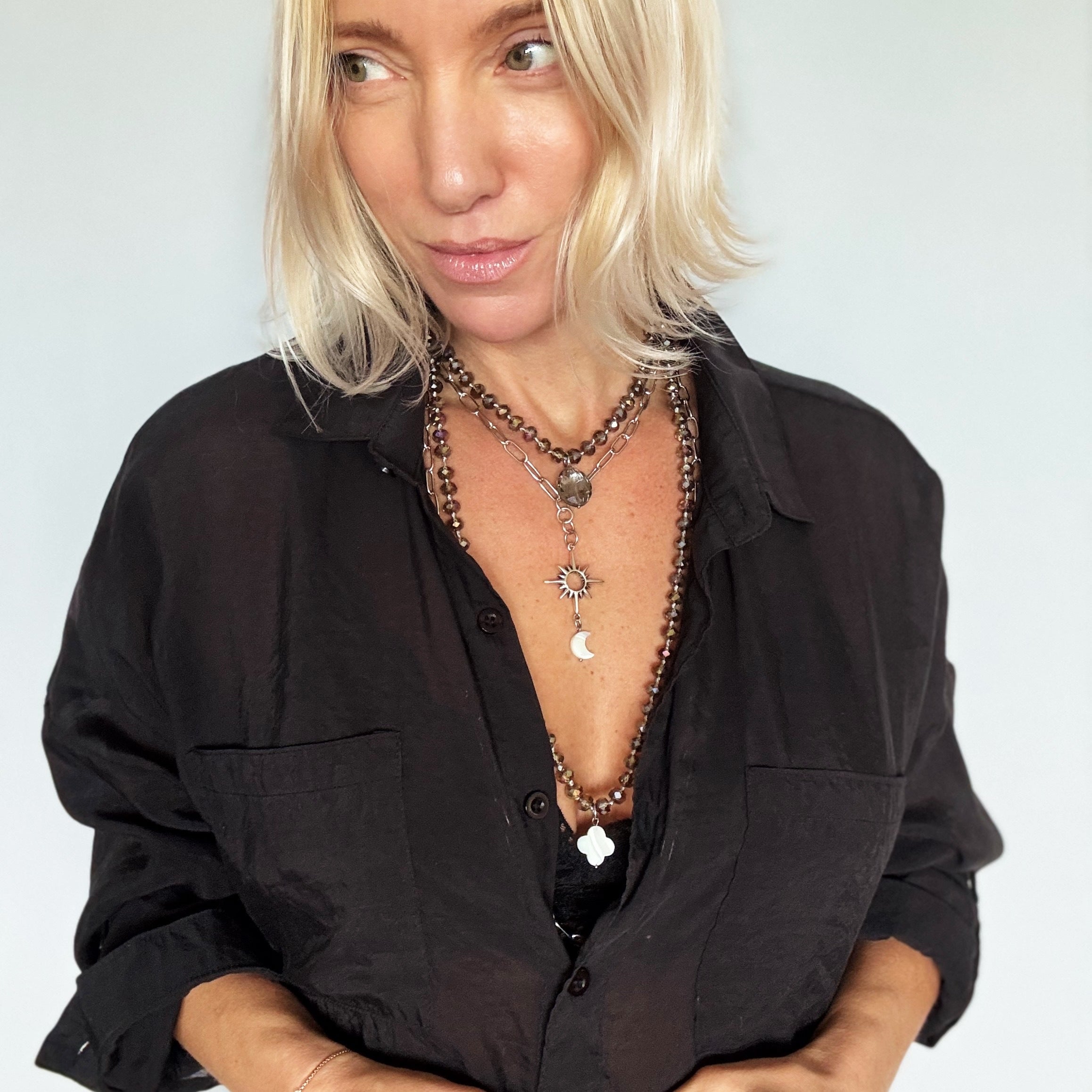 Just Breathe Starburst Fusion Necklace Layering Bundle