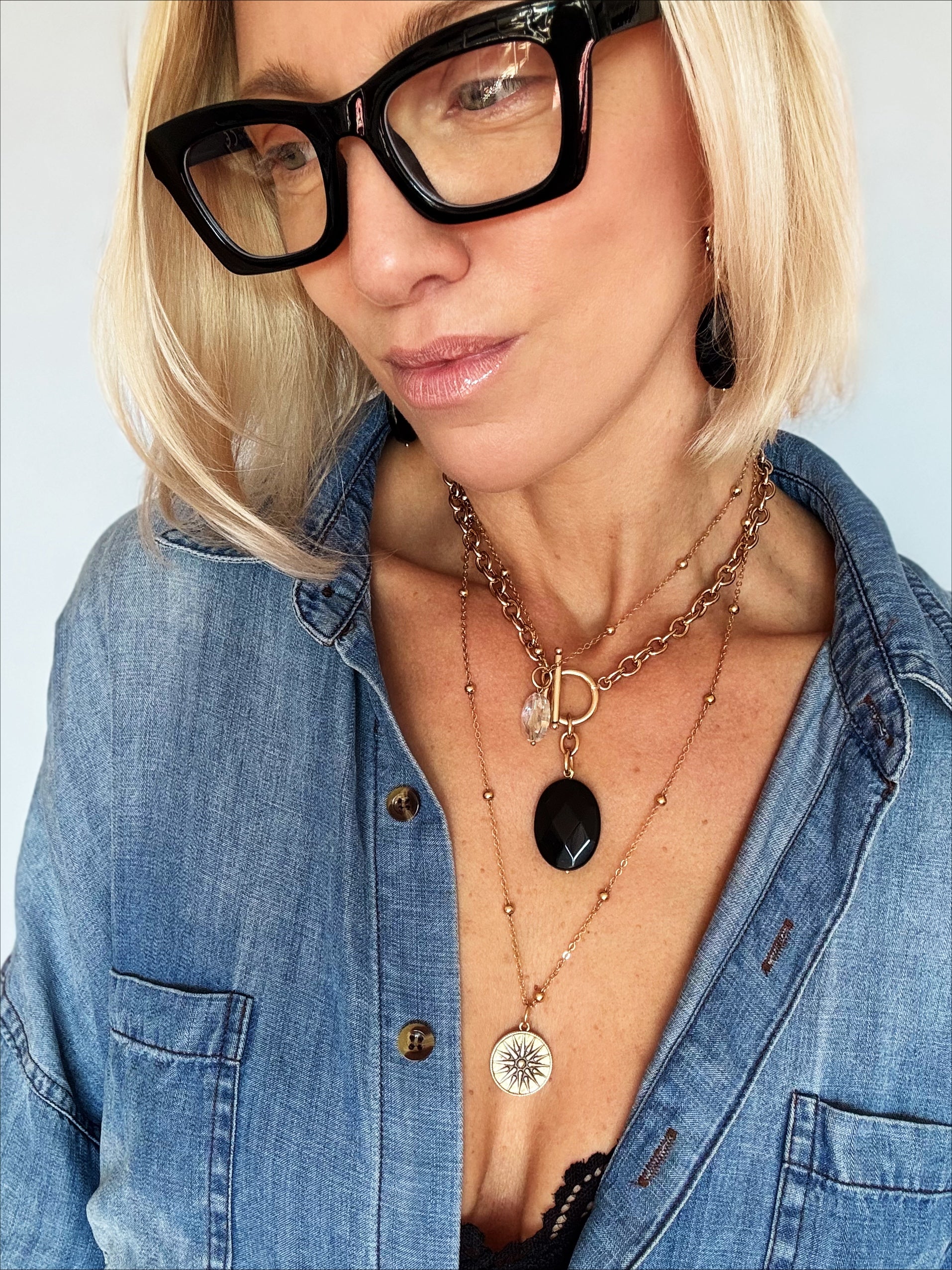 Black Onyx Choker Necklace
