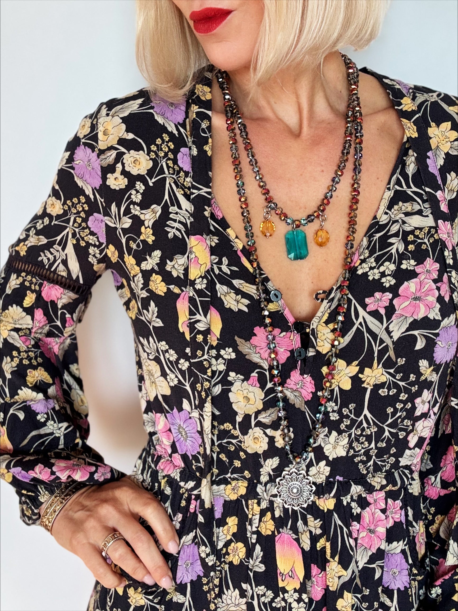 Remember Who You Are Crystal Bead Necklace