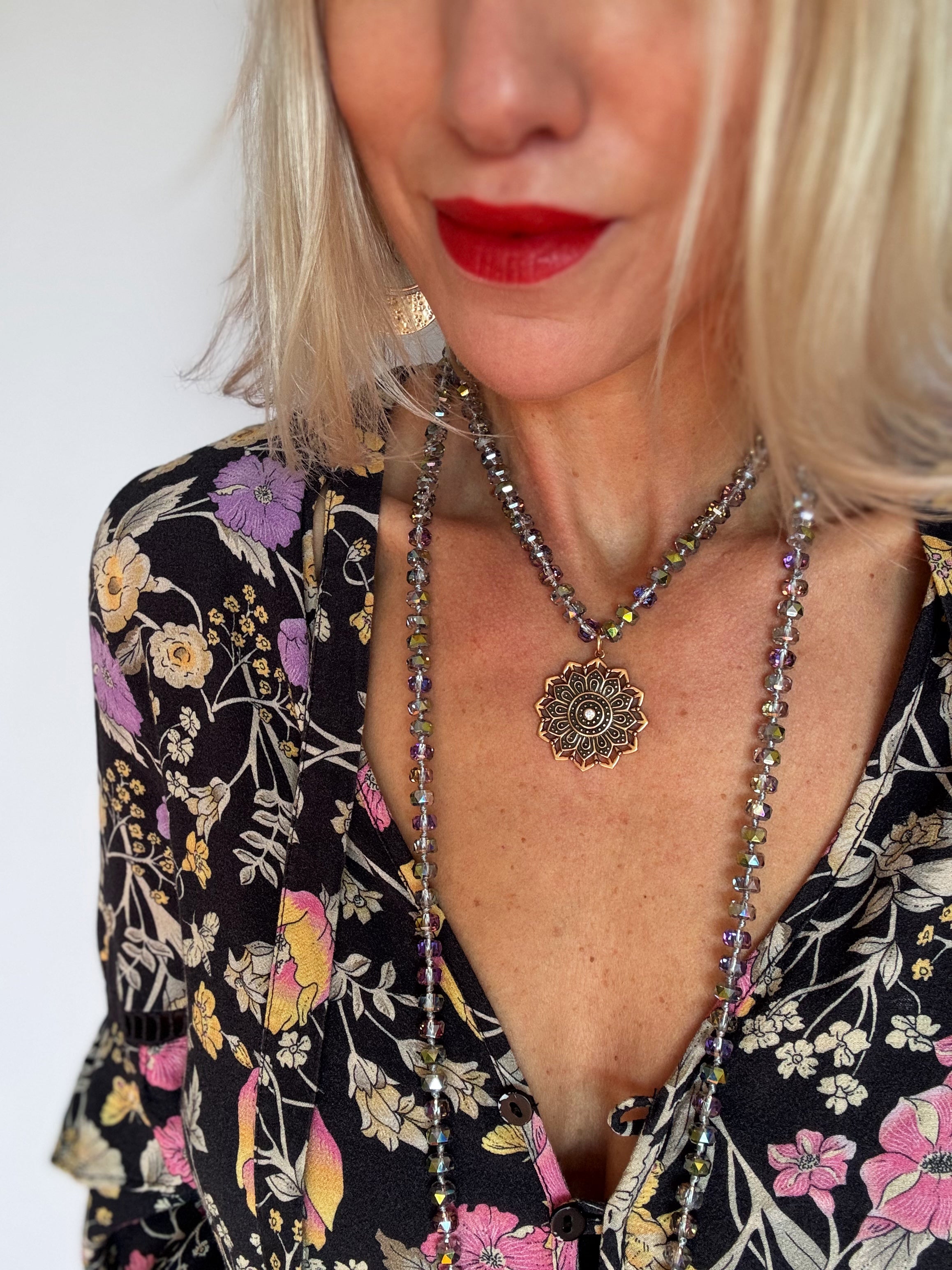 Remember Who You Are Crystal Bead Necklace