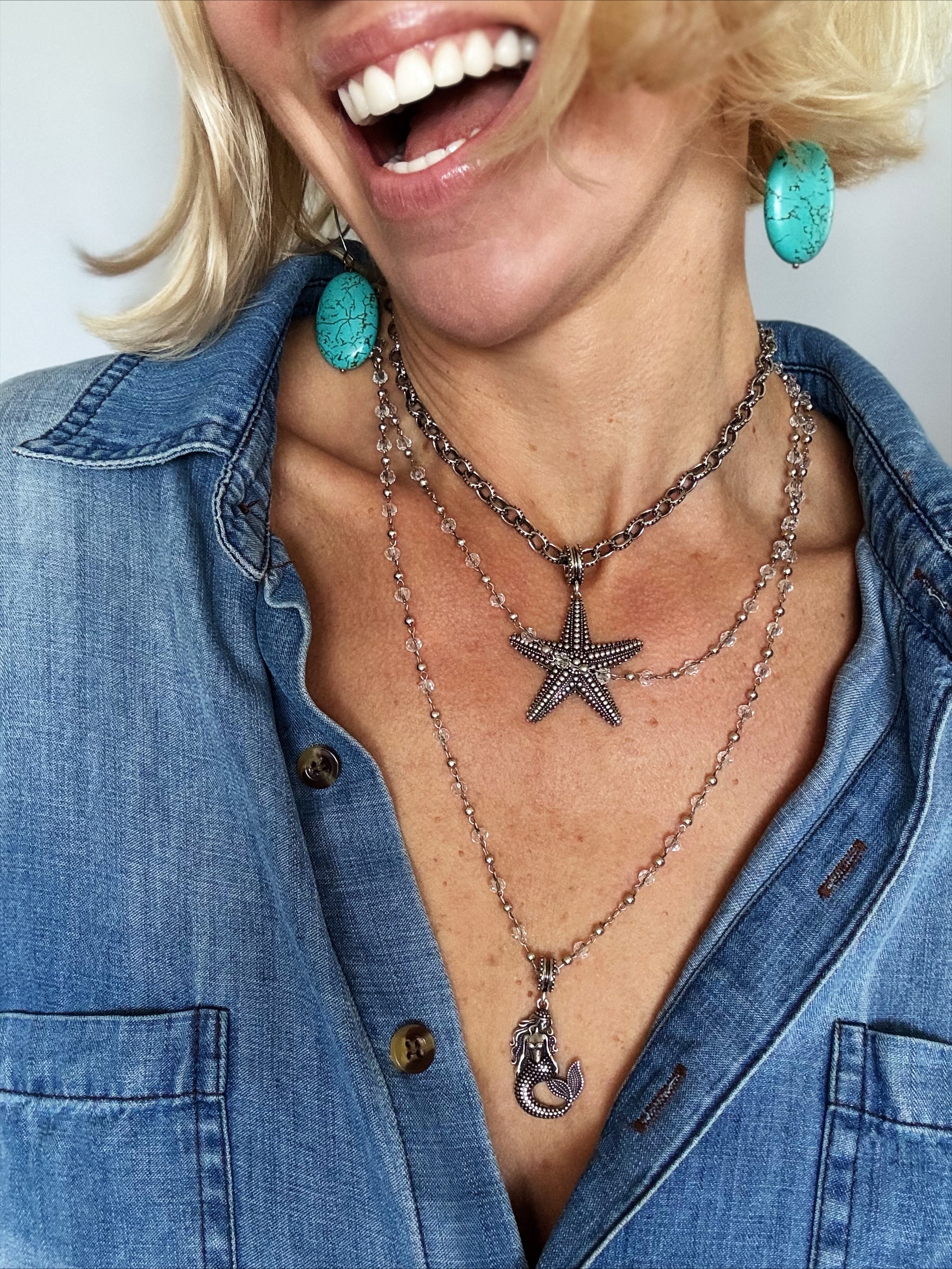 Trust the Process Starfish Adjustable Necklace