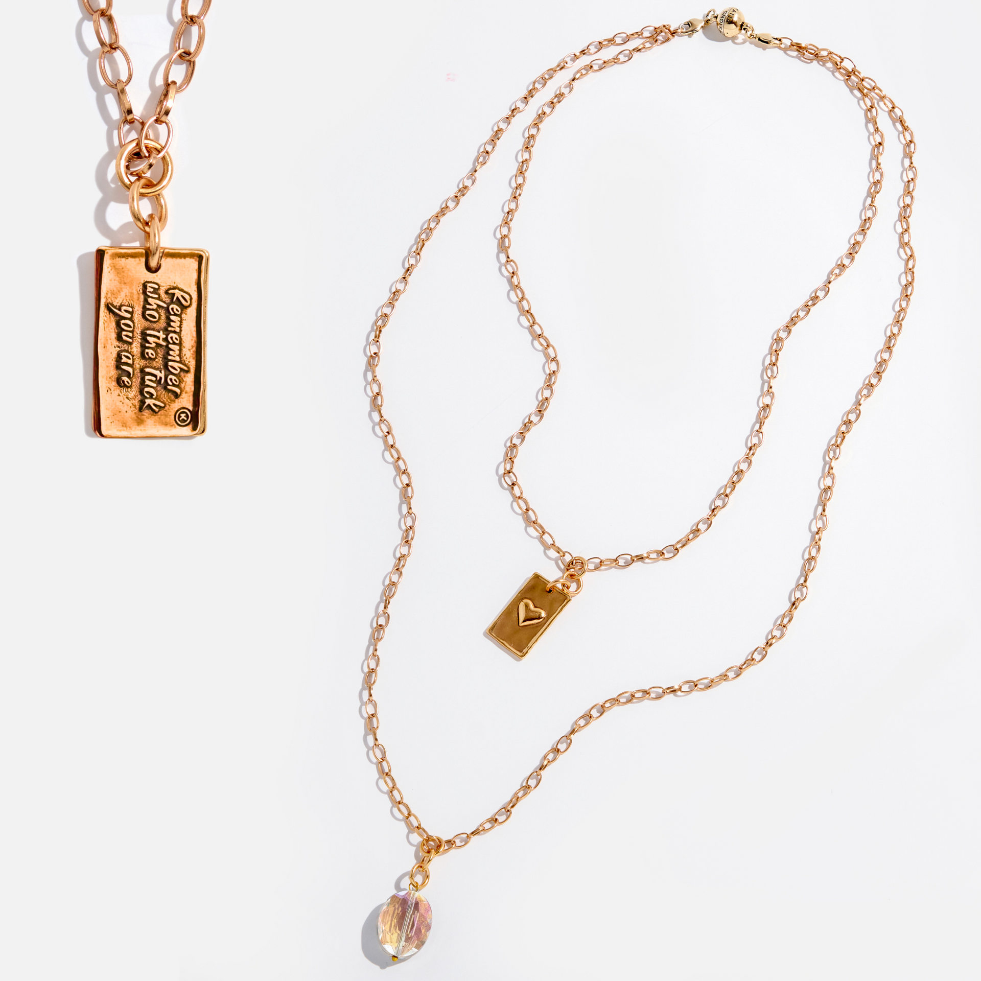 Remember Who the F*ck You Are Original Lite Necklace – Katia Designs