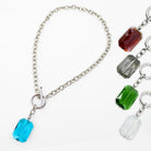 Bracelet with colorful beads on a white background