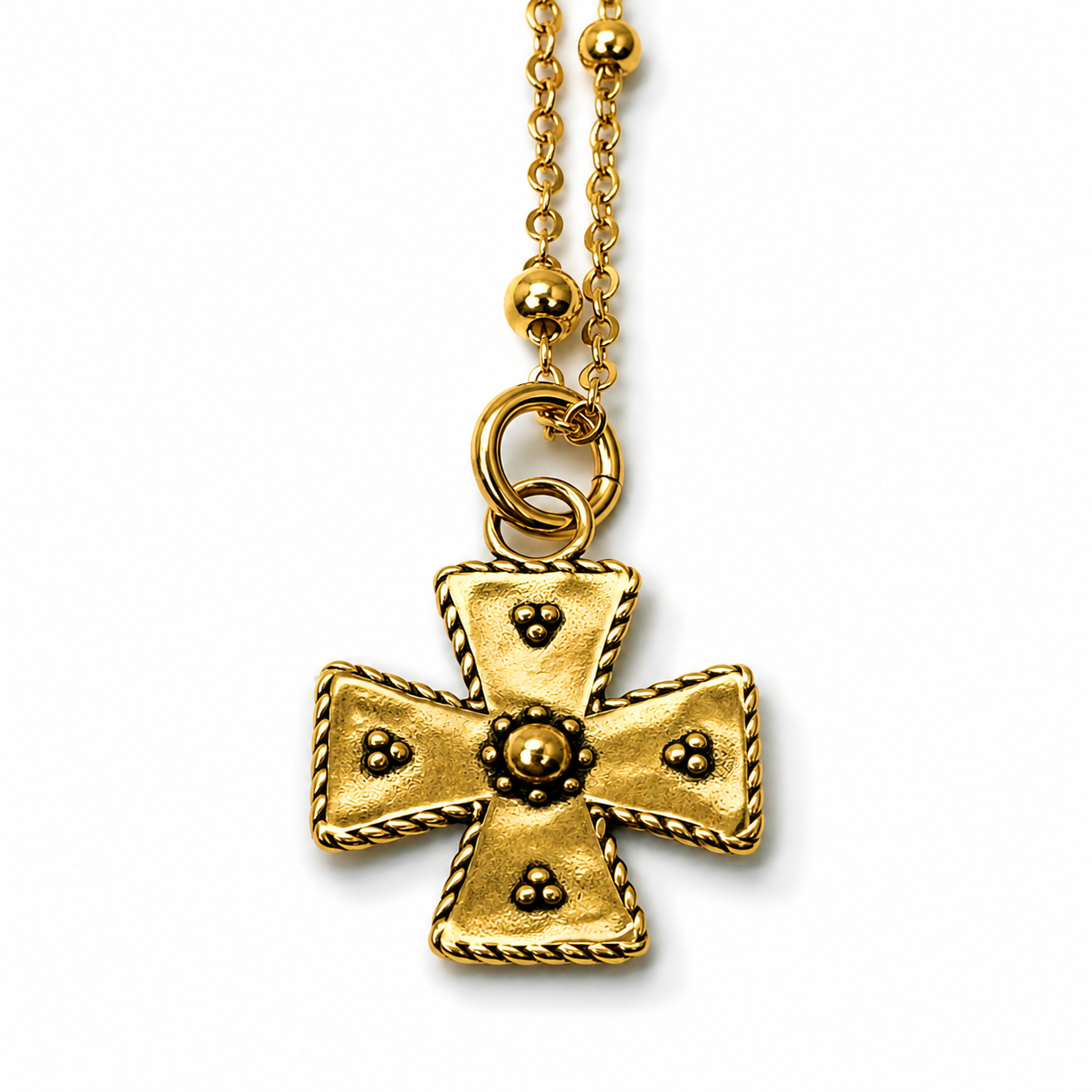 Thankful Modern Cross Dainty Necklace