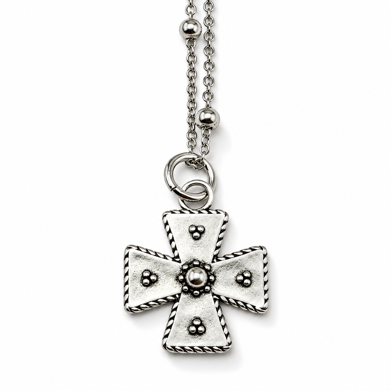 Thankful Modern Cross Dainty Necklace