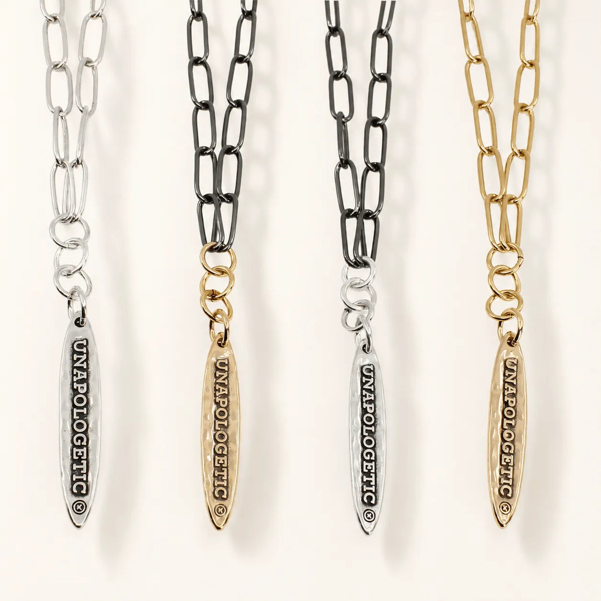 Unapologetic Vertical Bar Klink Necklace