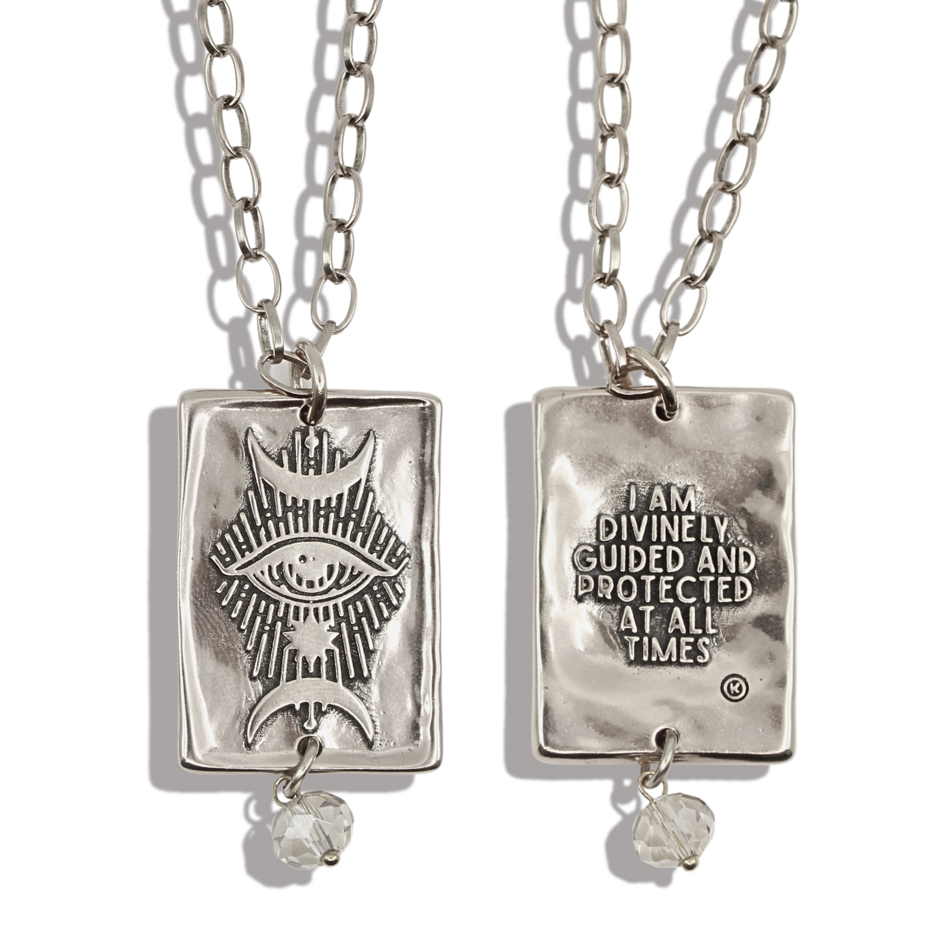 I Am Divinely Guided Triple Moon Original Necklace – Katia Designs