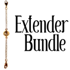 An image featuring a gold-colored clasp extender bundle with the text 'Extender Bundle' prominently displayed.