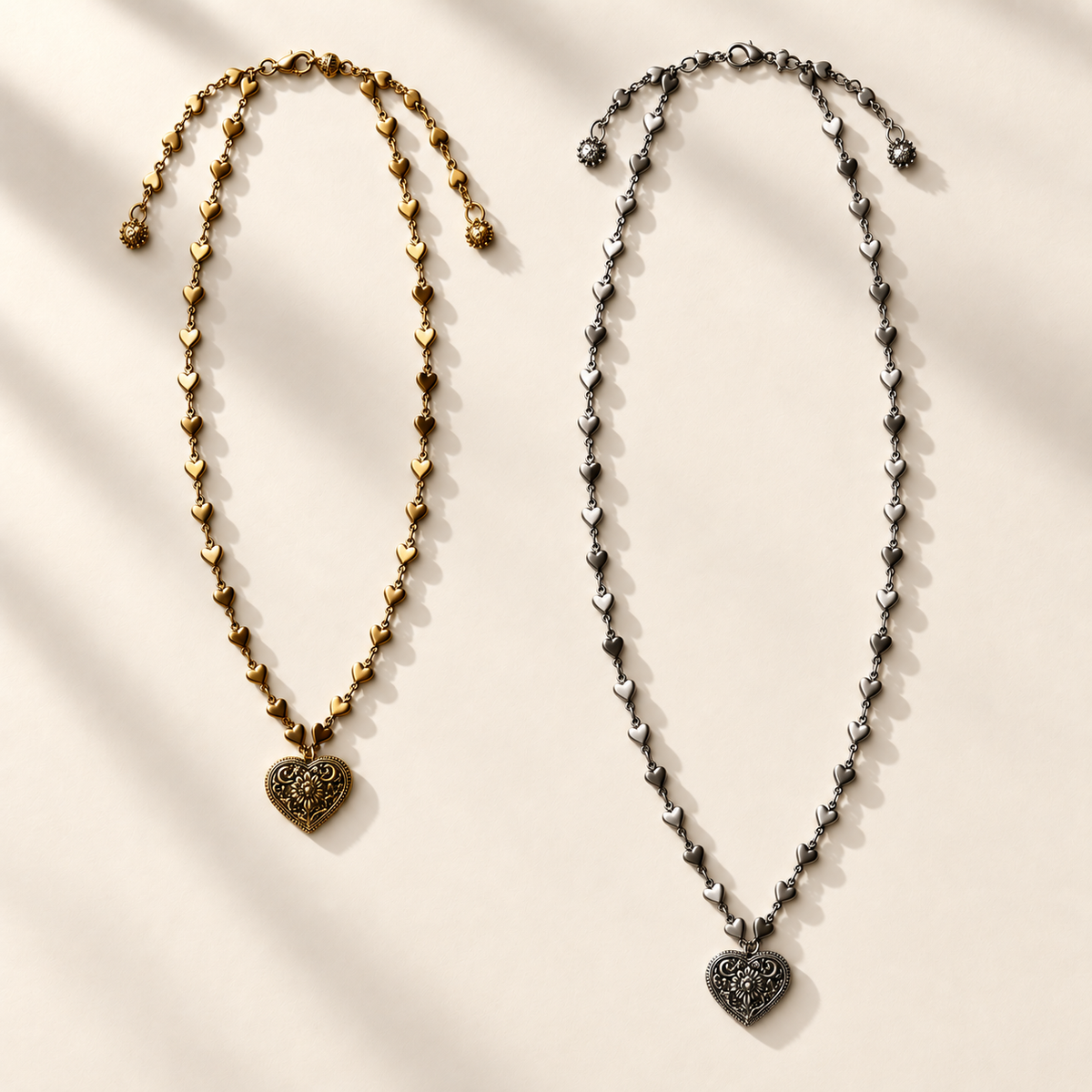 One Day at a Time Heart Necklace