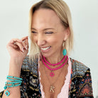 pink and blue combination