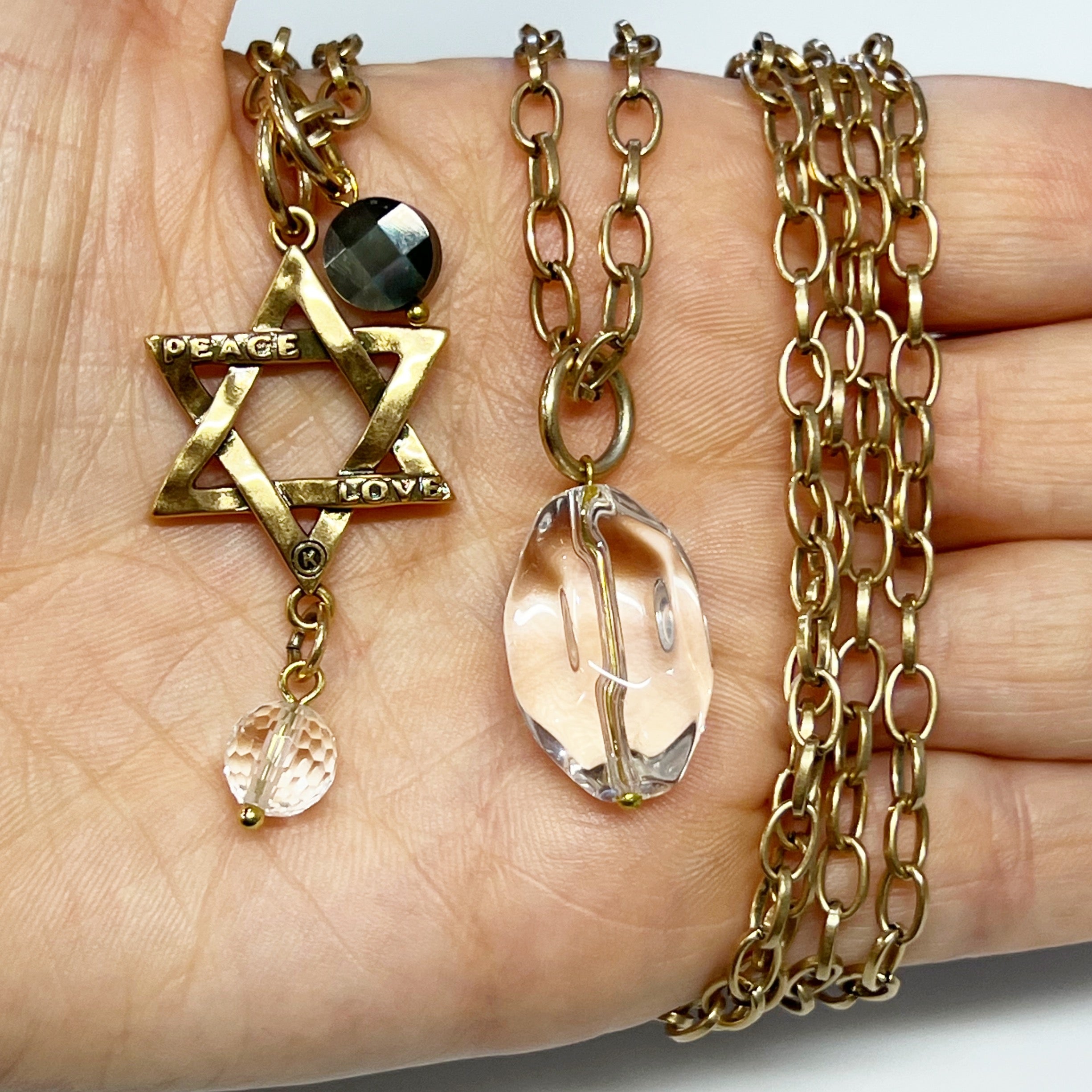 This beautiful convertible Star of David/butterfly necklace has a magn... |  TikTok