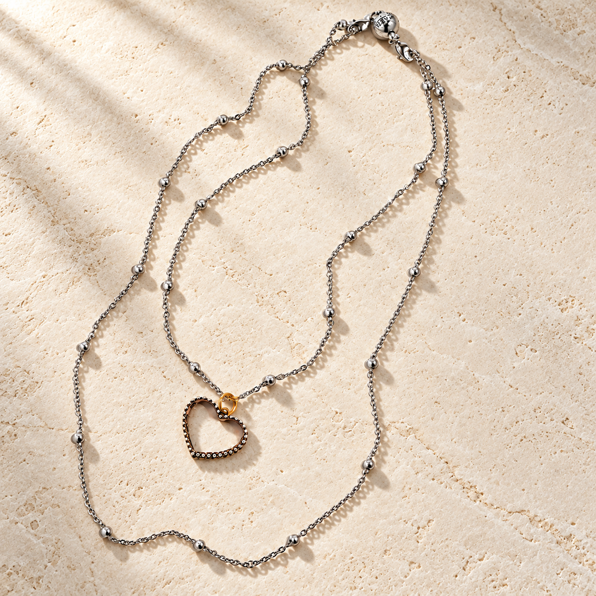 Love Always Open Heart Dainty Necklace