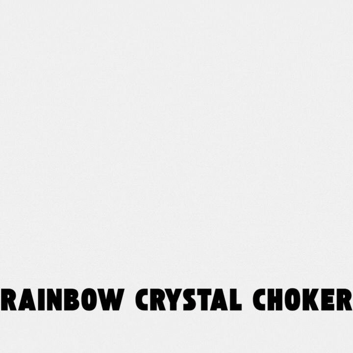 rainbow crystal choker necklace video